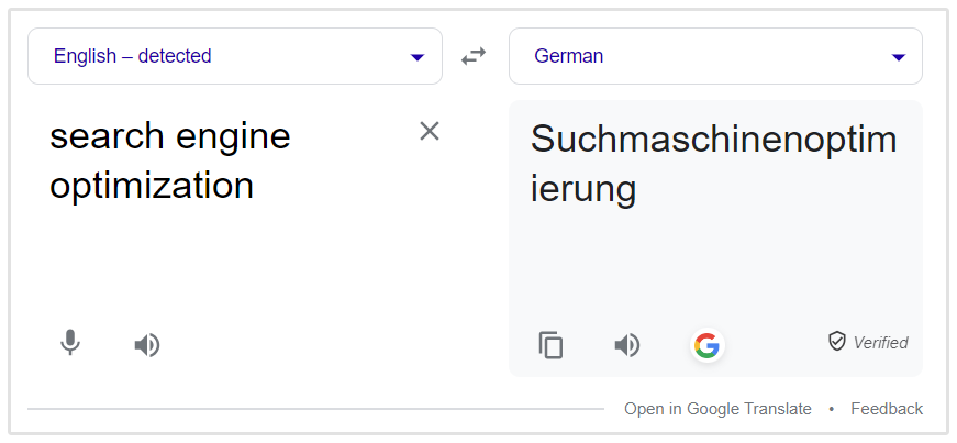 Traduction SEO allemande